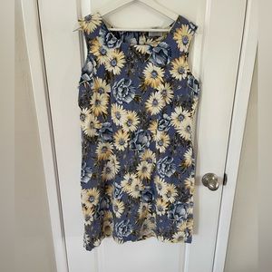 Vintage 90s sunflower floral dress
